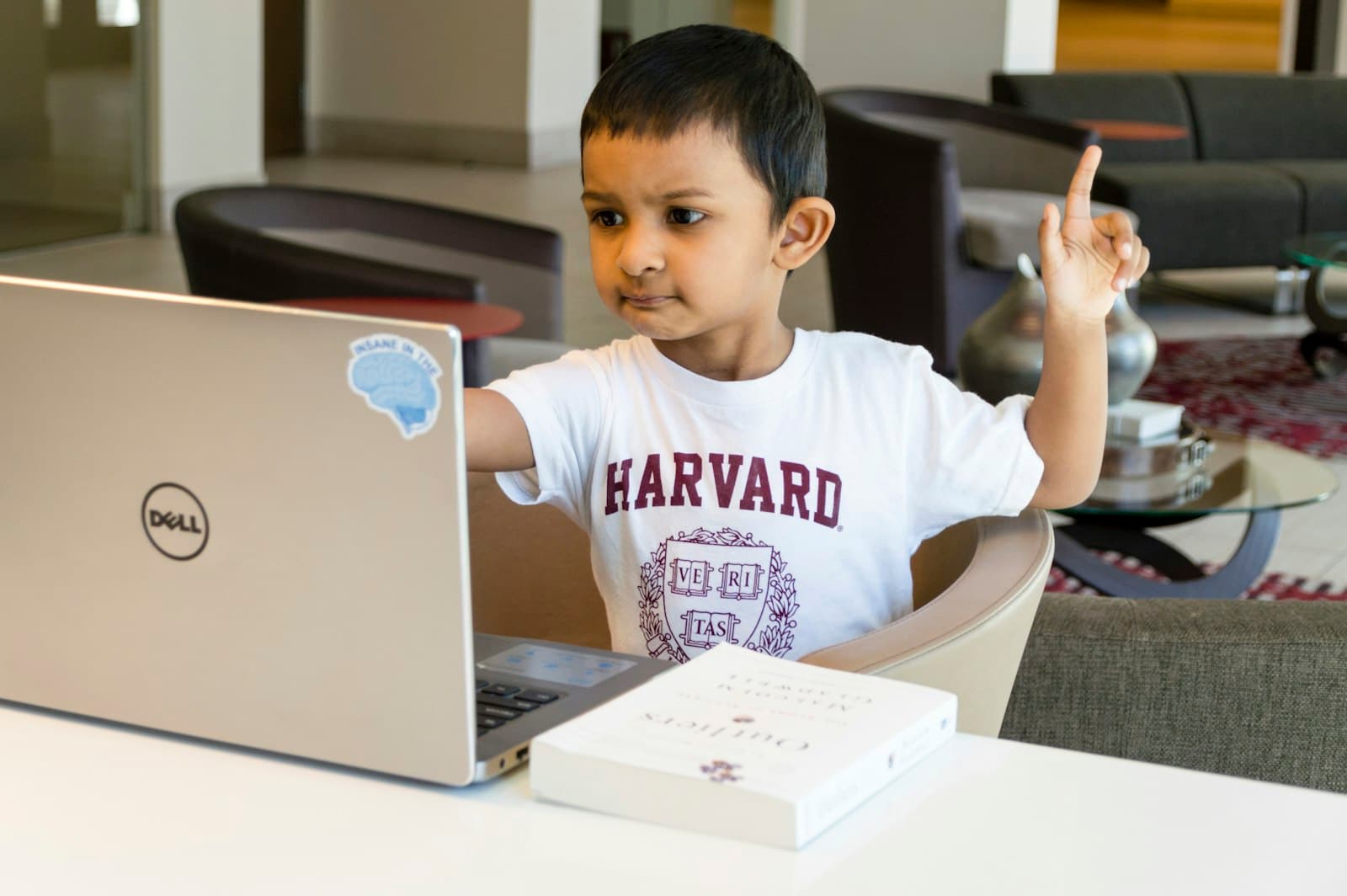 A child in Hyderabad practising maths, the kind of skill Math Magic's online classes build
