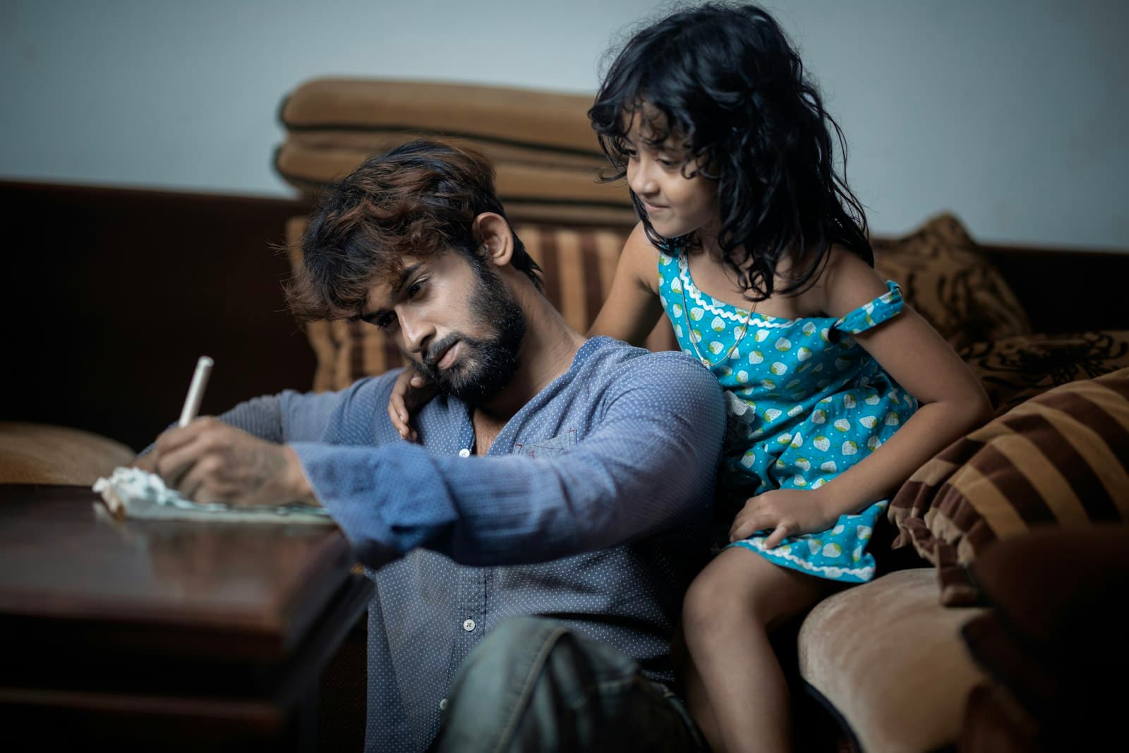 A child in Ahmedabad practising maths, the kind of skill Math Magic's online classes build